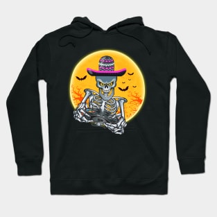 Halloween Gamer Gift Skeleton Hoodie